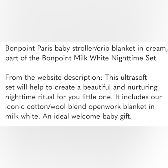Bonpoint Paris baby blanket - Picture 9 of 9